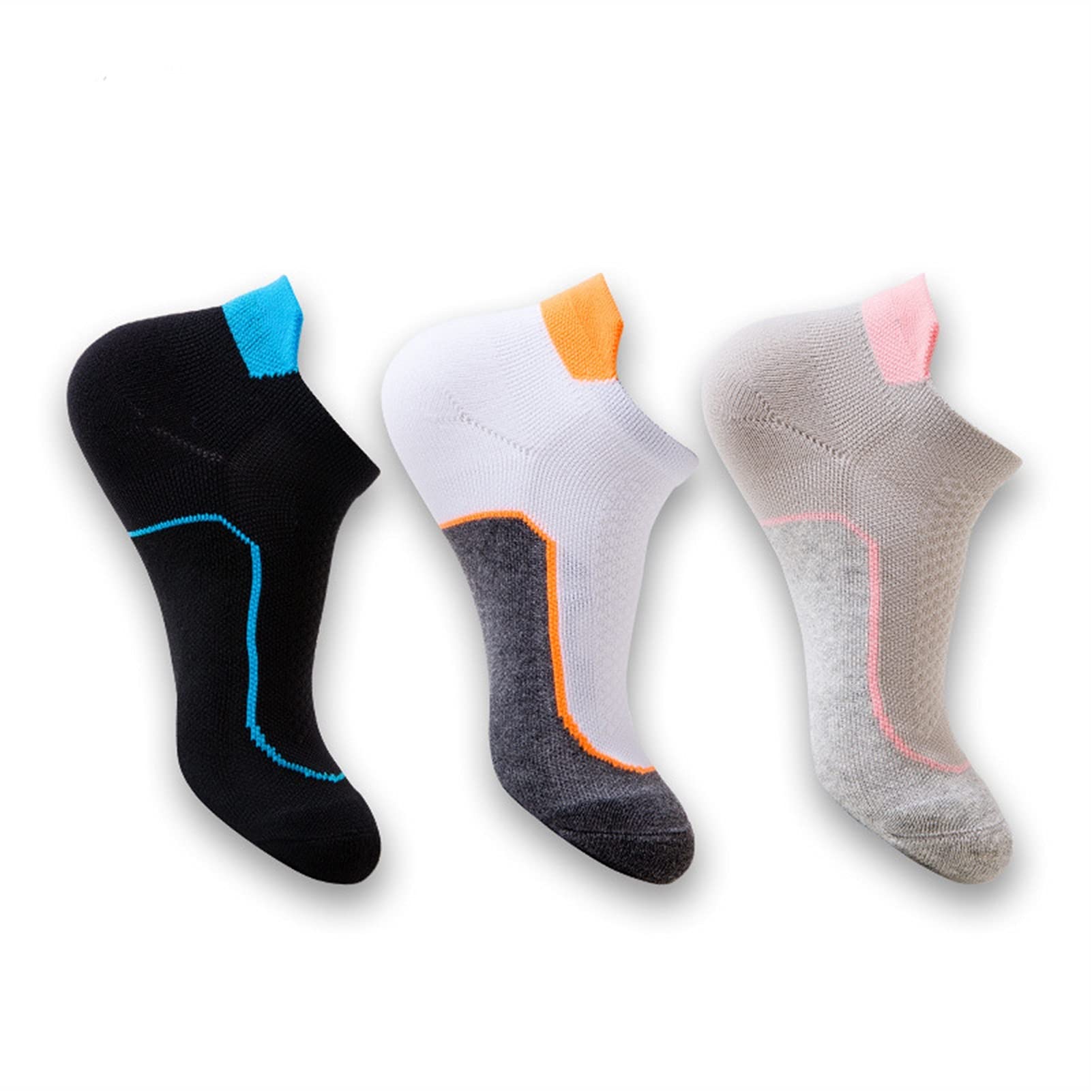 Breathable Women's Running Socks for Outdoor Sports - Non-Slip Hiking, Yoga, Fitness, Badminton, Tennis & Cycling Socks (3 Pairs, EU 35-40) - Perfect for Gym Workouts, Trail Running & Active Lifestyle
