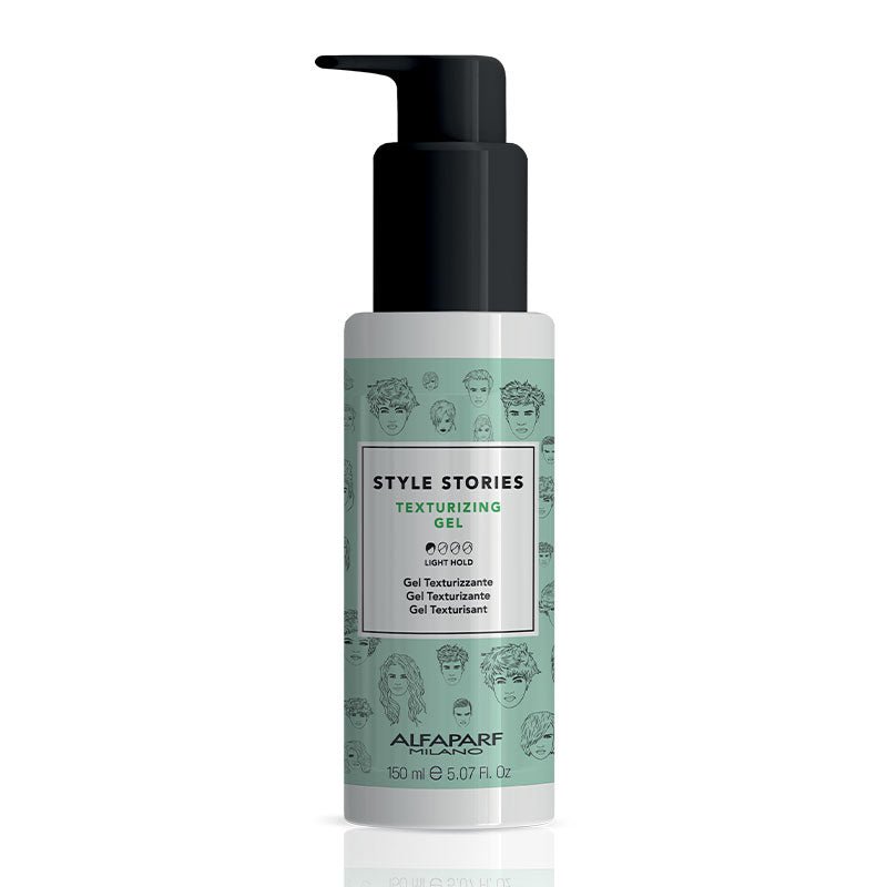 Alfaparf Style Stories Texturizing Gel for Defined Curls & Volume - Perfect for Beach Waves & Everyday Styling