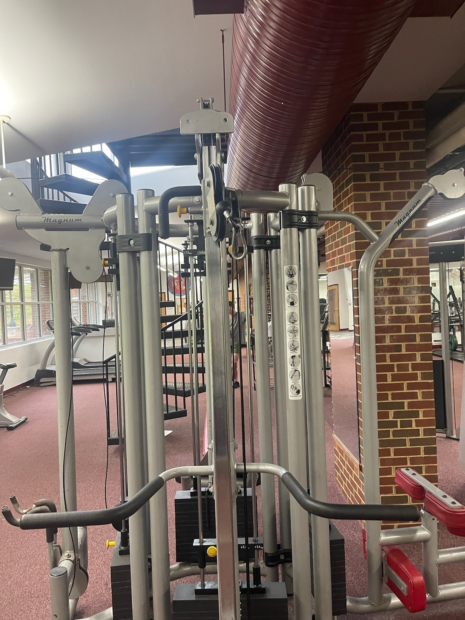 Magnum 8-Station Multi-Functional Universal Cable Crossover Machine - Perfect for Home & Commercial Gym Strength Training