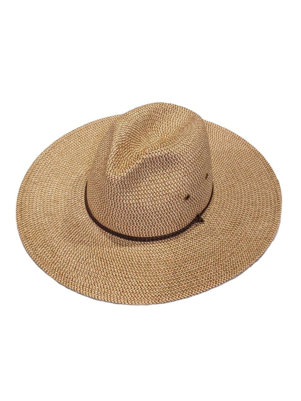 Savannah Summer Hat for Women - Wide Brim Sun Hat with UPF 50+ Protection [Beige & Black] - Perfect for Beach, Pool, and Outdoor Activities