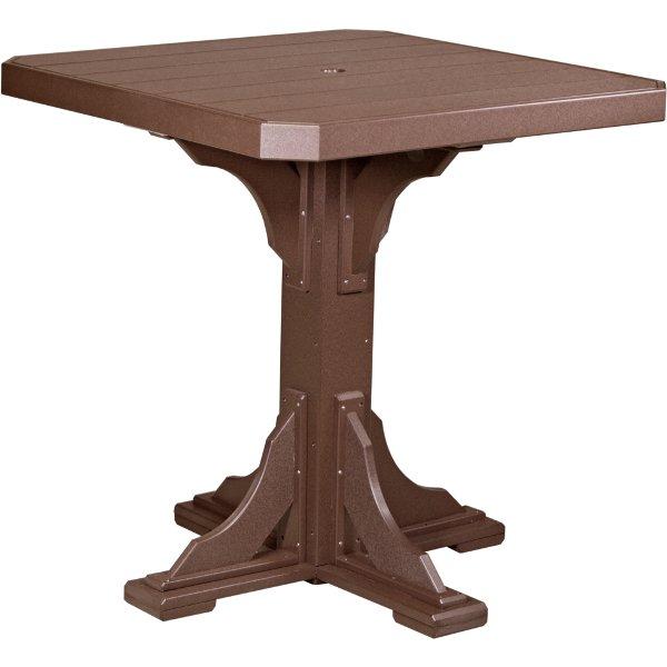 Poly 41 Square Table - Durable Outdoor Dining Table for Patio, Garden, and Backyard - Perfect for Family Gatherings and BBQs