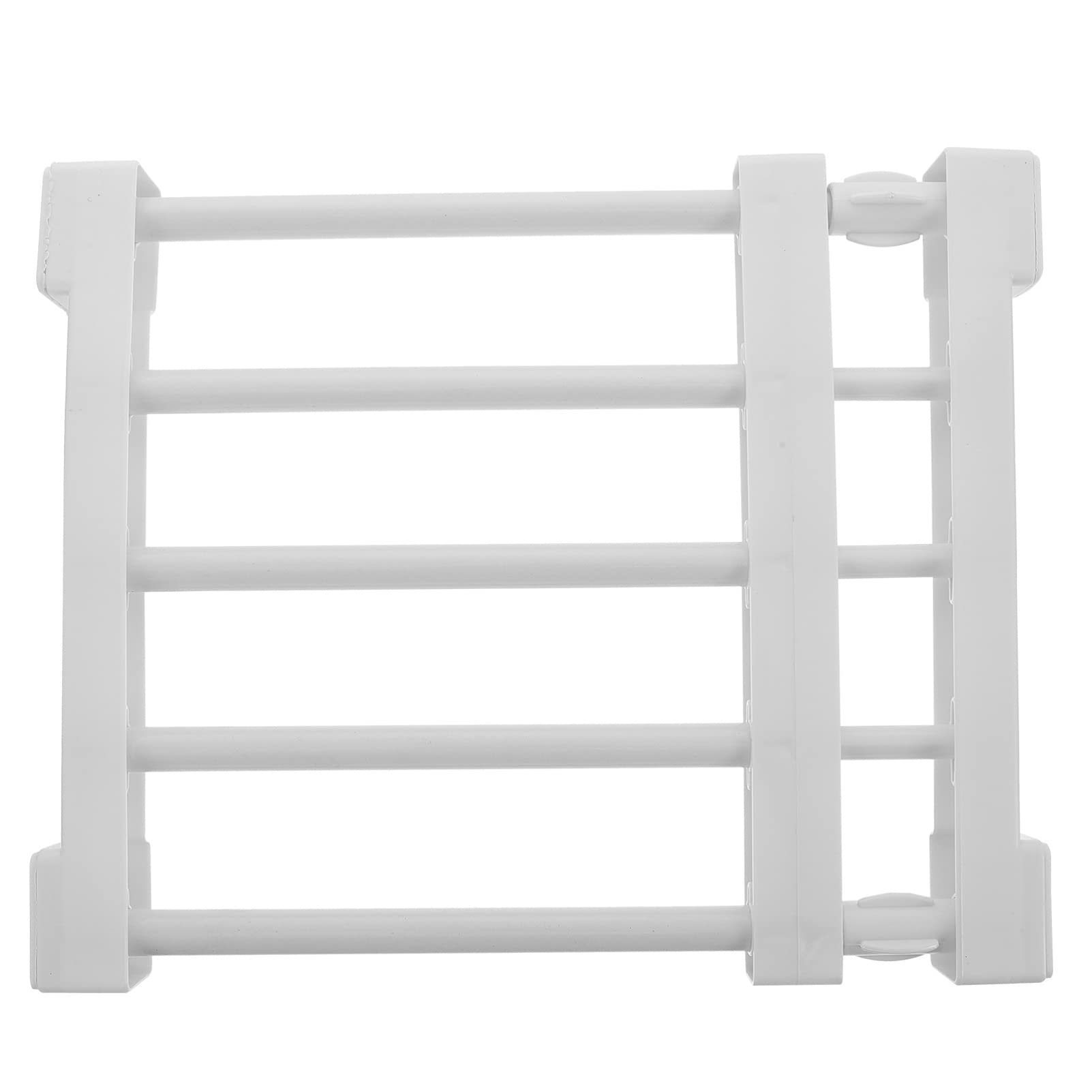 Toyvian Expandable Floating Shelves for Closet - White Adjustable Tension Shelf, Telescopic Rod Organizer (30-40cm) - Perfect for Wardrobe Storage, Bedroom Organization & Small Space Solutions