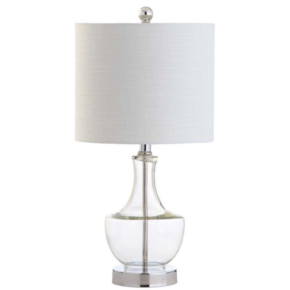 Colette 20 Mini Glass LED Table Lamp - Modern Nightstand & Desk Light for Bedroom, Living Room, Office | Energy-Efficient Dimmable Accent Lighting