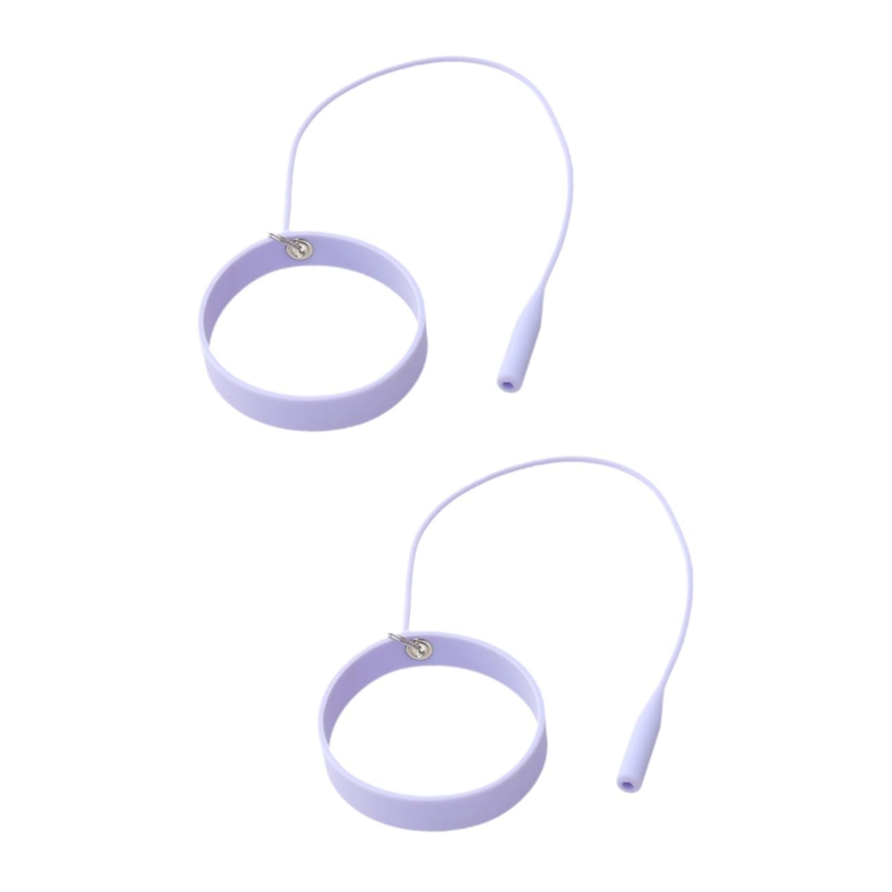 Minkissy 2pcs Professional Eyelash Extension Tweezers - Silicone Bracelet Lift Lash Tech Tools, Ergonomic Lash Tank Kit for Perfect Extensions (Purple) | Ideal for Salon Professionals & DIY Lash Artists at Home