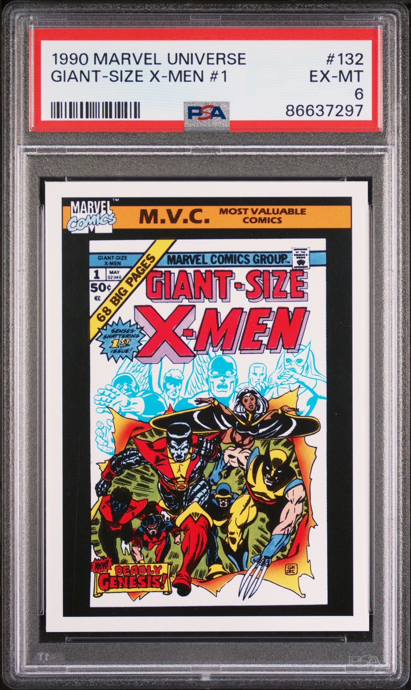 1990 Marvel Universe Giant Size X-Men #1 & #132 PSA 6 Graded Comic Book - Collectible for Fans & Investors | Perfect for Display, Gifts, and Comic Book Collections