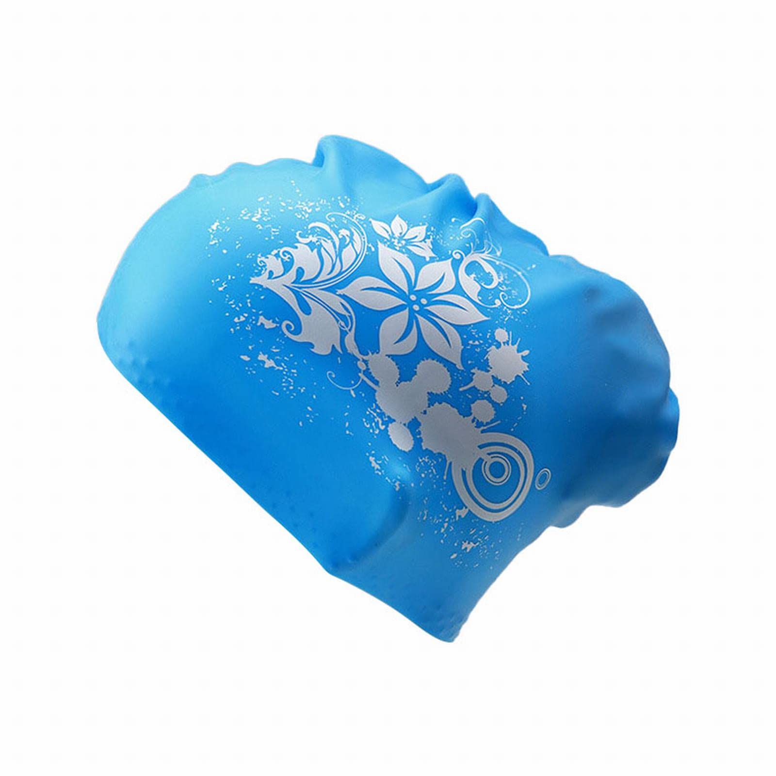 High Elasticity Silicone Swimming Cap for Women & Men - Thick Swim Hat for Long Hair, Keeps Hair Dry, Easy On/Off - Perfect for Swimming, Bathing, Beach & Pool Activities