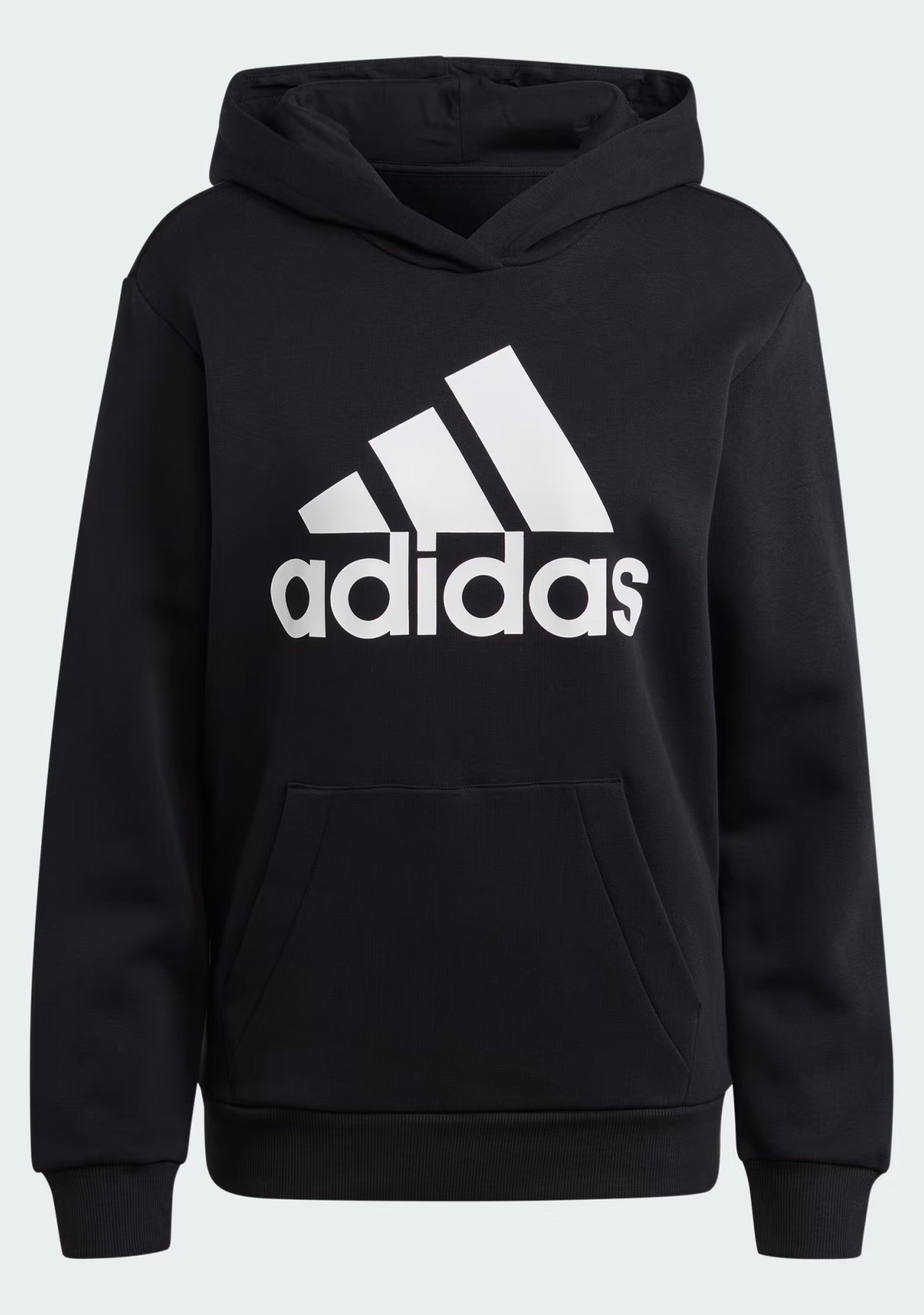 Adidas Women's Essentials Logo Boyfriend Fleece Hoodie - Soft Oversized Pullover Sweatshirt for Casual Wear, Lounge & Street Style