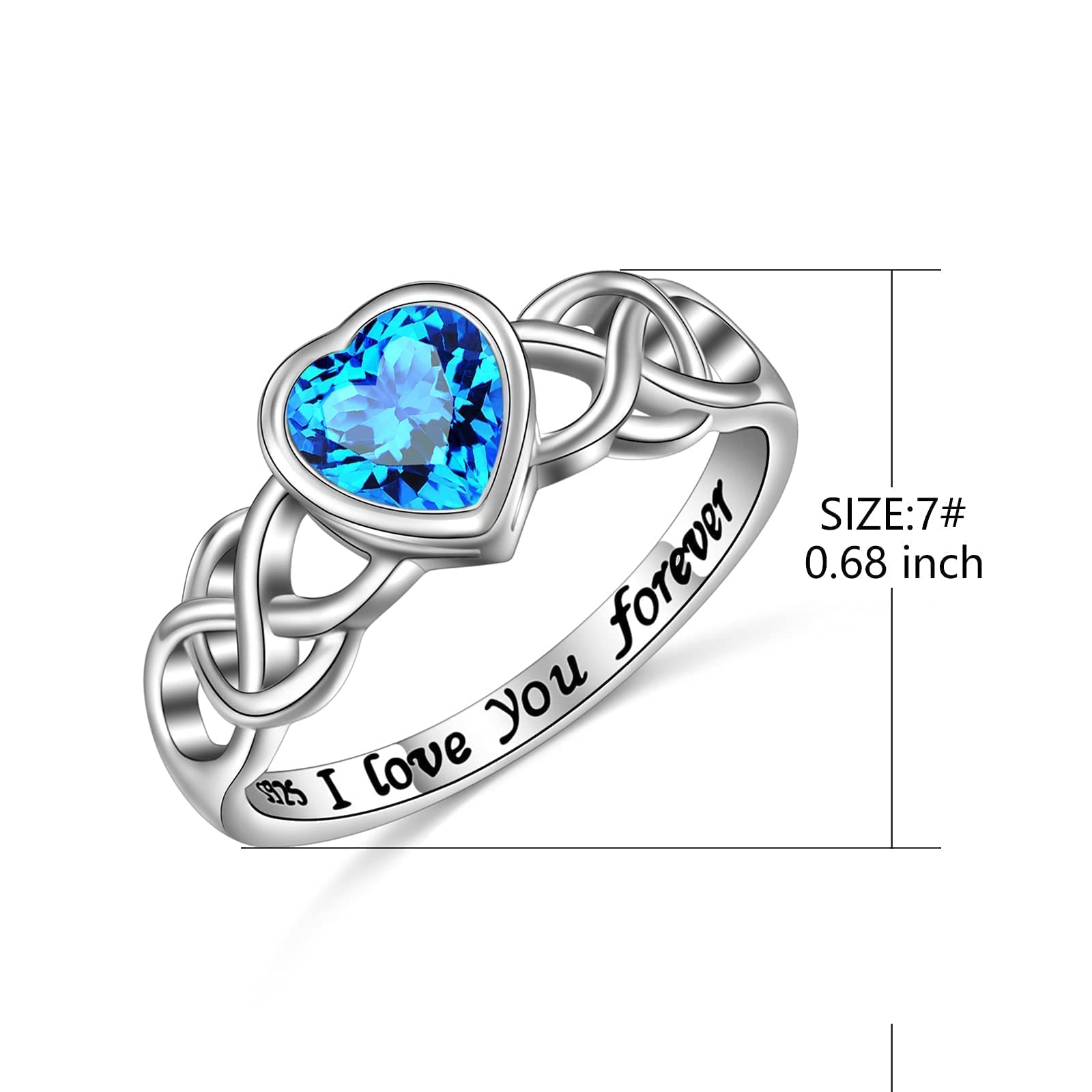 Ladytree Sterling Silver S925 Thumb Band Ring for Women - Trendy Fashion Jewelry Gift - Perfect for Everyday Wear, Parties & Special Occasions