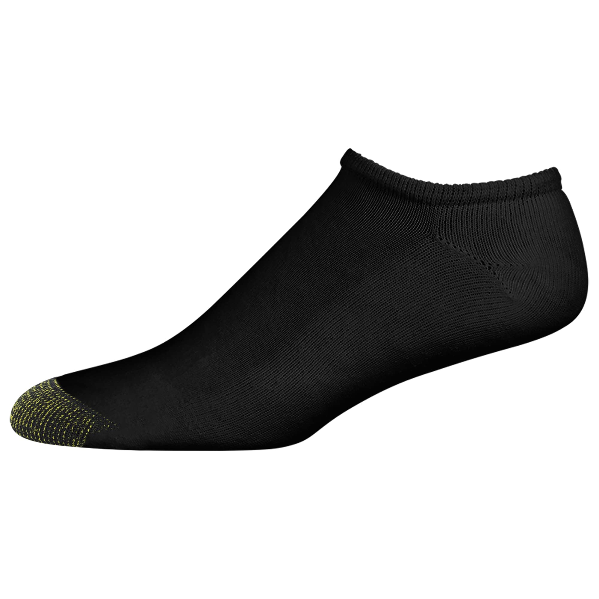 GOLDTOE Men's 656F Breathable Cotton No Show Athletic Socks 6-Pack - Comfortable Low Cut Socks for Running, Gym, Workout & Everyday Wear