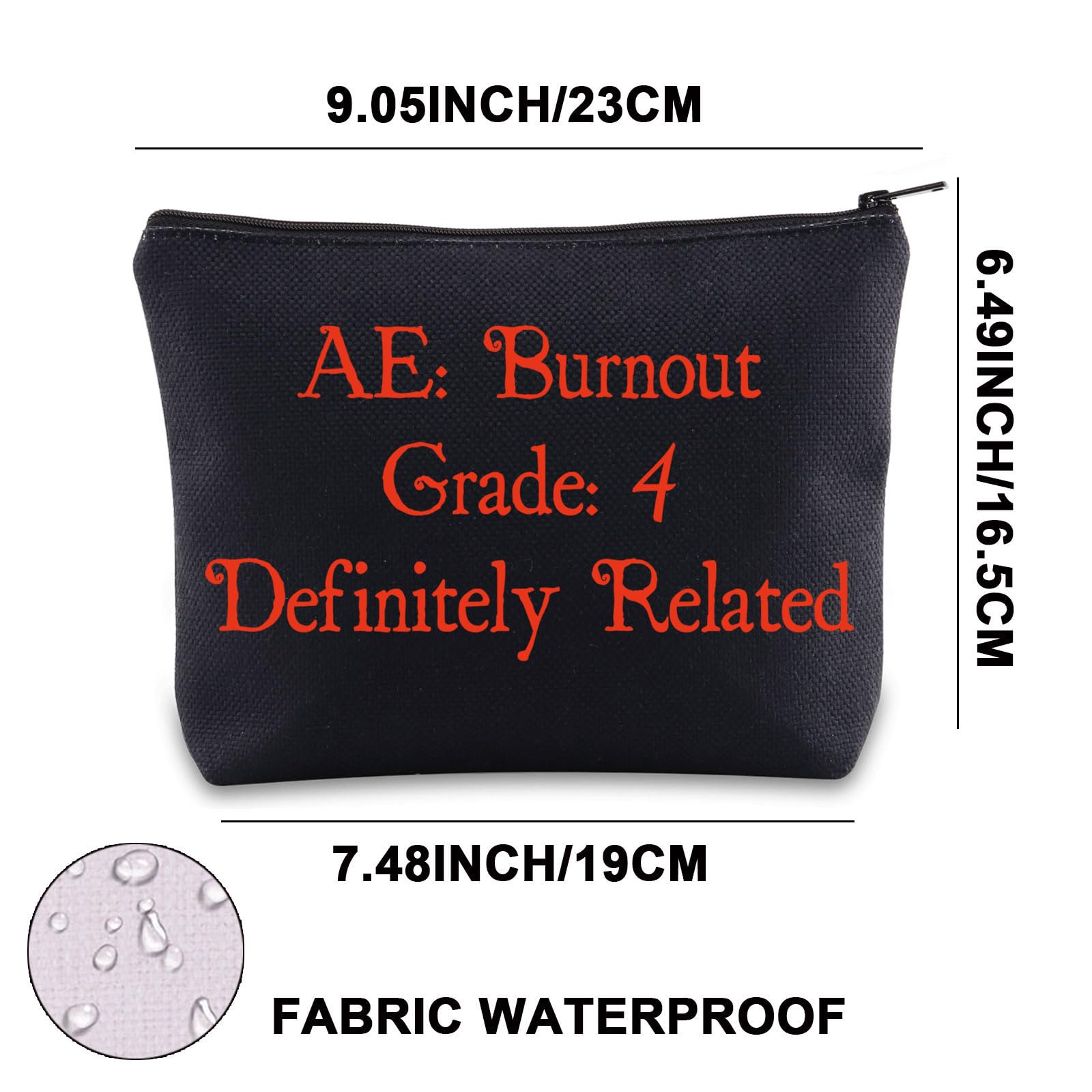 JNIAP Clinical Research Coordinator Makeup Bag - Perfect Gift for Clinical Instructors, Nurses & Researchers - Durable Canvas Tote for Medical Professionals (Great for Conferences & Daily Use)
