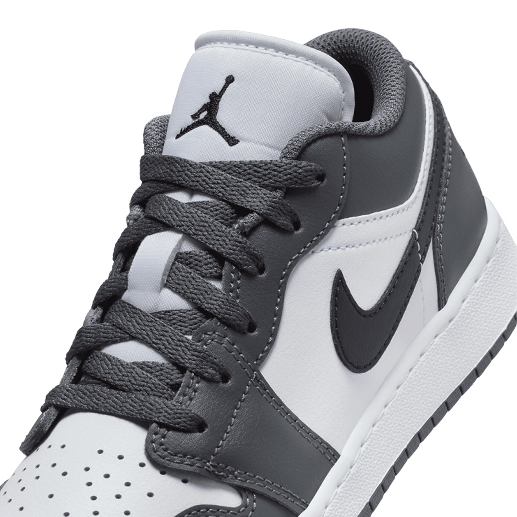 Air Jordan 1 Low 'Iron Grey' GS Sneakers for Girls (2024) - Casual Wear, School & Basketball Shoes for Teens