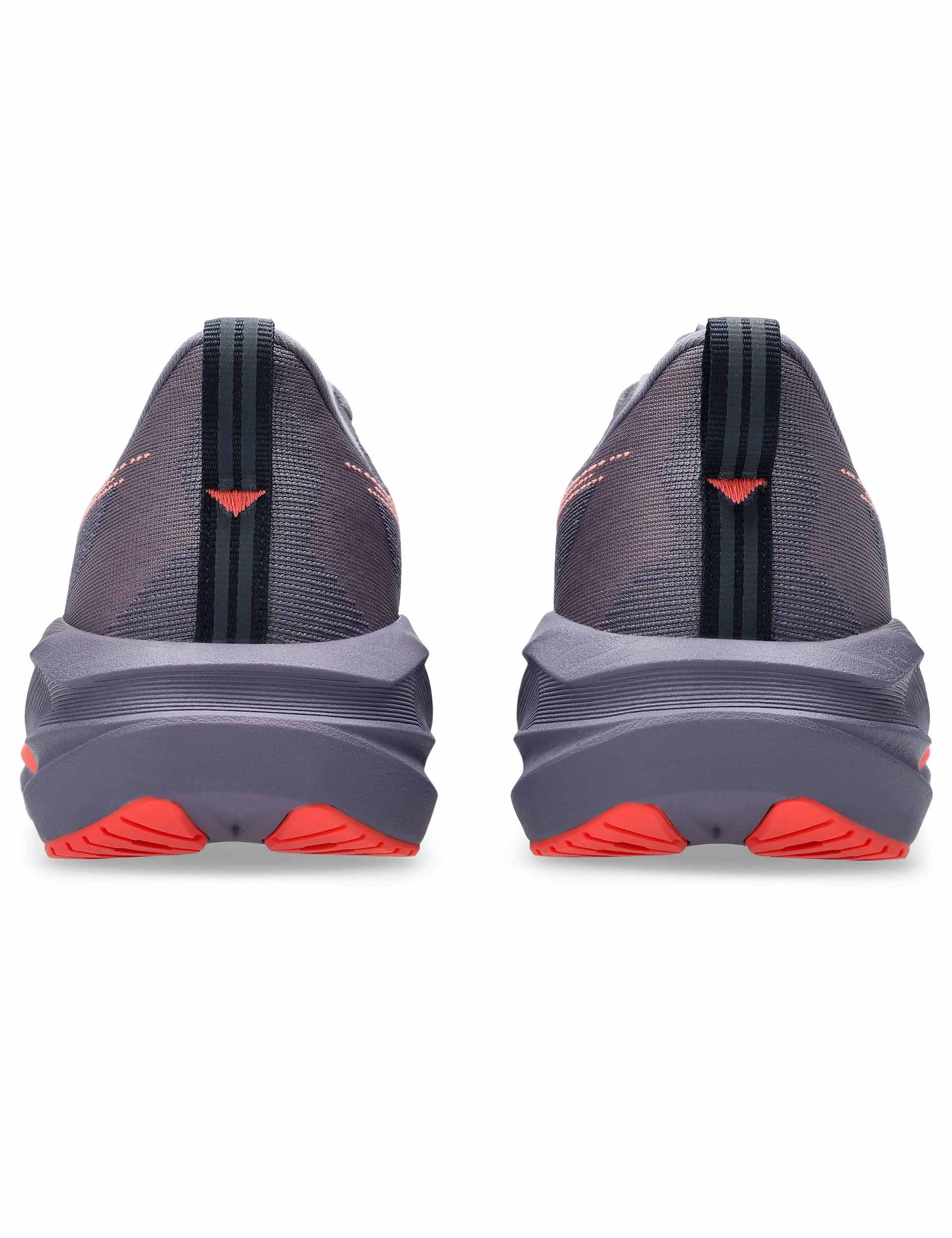 ASICS Novablast 5 Running Shoes - Greyish Purple/Coral Reef - Lightweight Cushioned Sneakers for Men & Women - Perfect for Jogging, Gym Workouts & Daily Wear