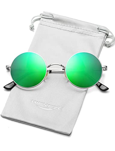 Silver/Green Mirrored
