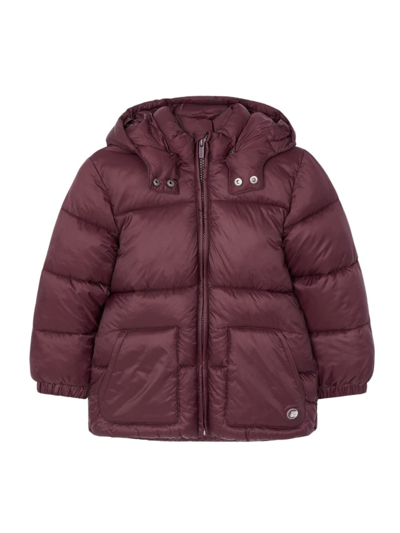 Mayoral Boys' Basic School Jacket - 0412 Plum Color, Lightweight Water-Resistant Outerwear for Kids | Perfect for School, Playdates & Outdoor Activities