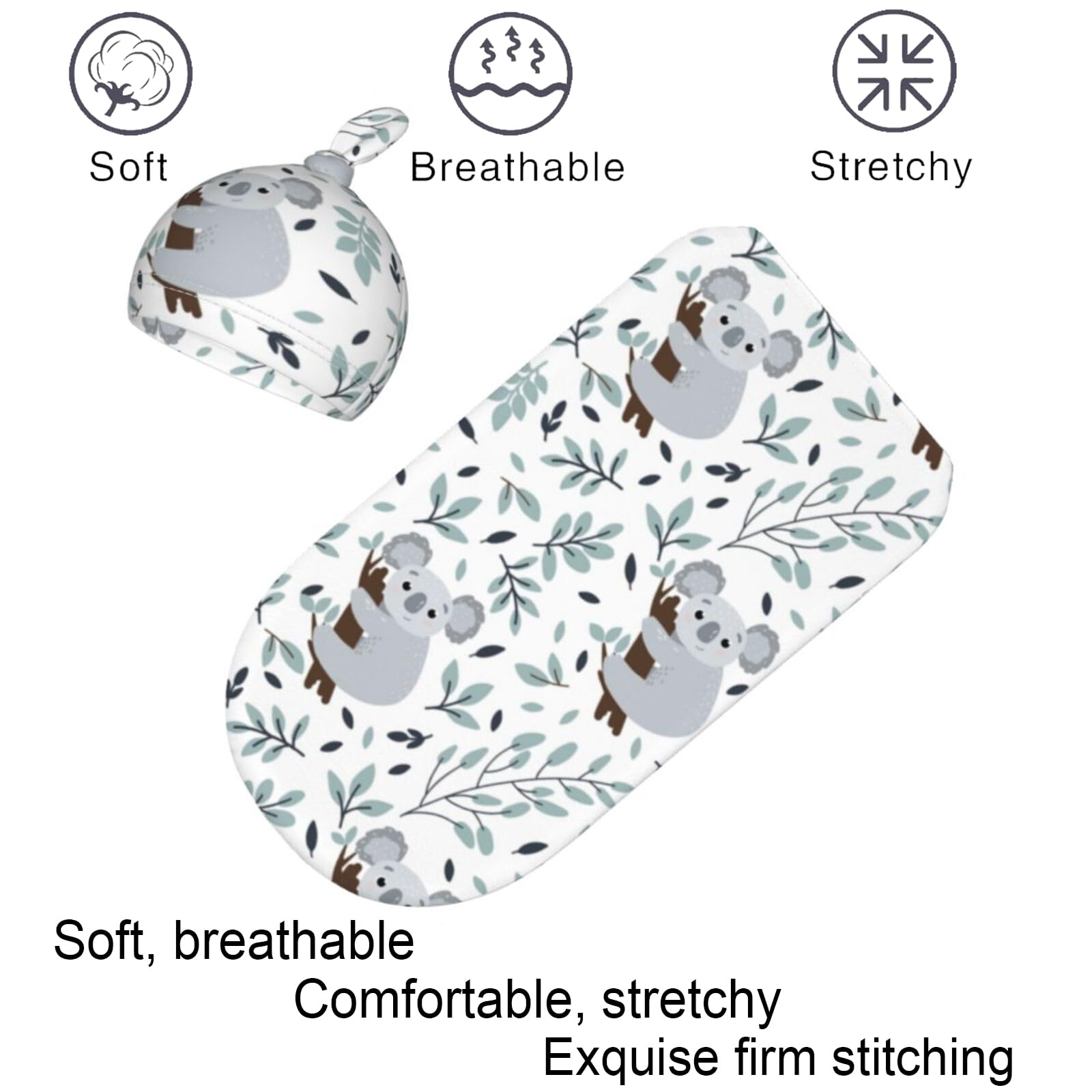 Soft Baby Swaddle Blanket - Breathable Newborn Sleeping Sack for Boys & Girls | Cozy Unisex Swaddling Wrap for Infant Sleep & Nursery | Perfect for Bedtime, Napping & On-the-Go Comfort
