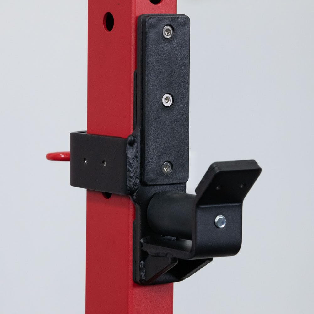 Titan Fitness T-3 Series Roller J-Hooks - Heavy Duty 1000 LB Capacity Power Rack Attachment for Smooth Barbell Racking - Perfect for Home Gym, Weightlifting & Strength Training Workouts