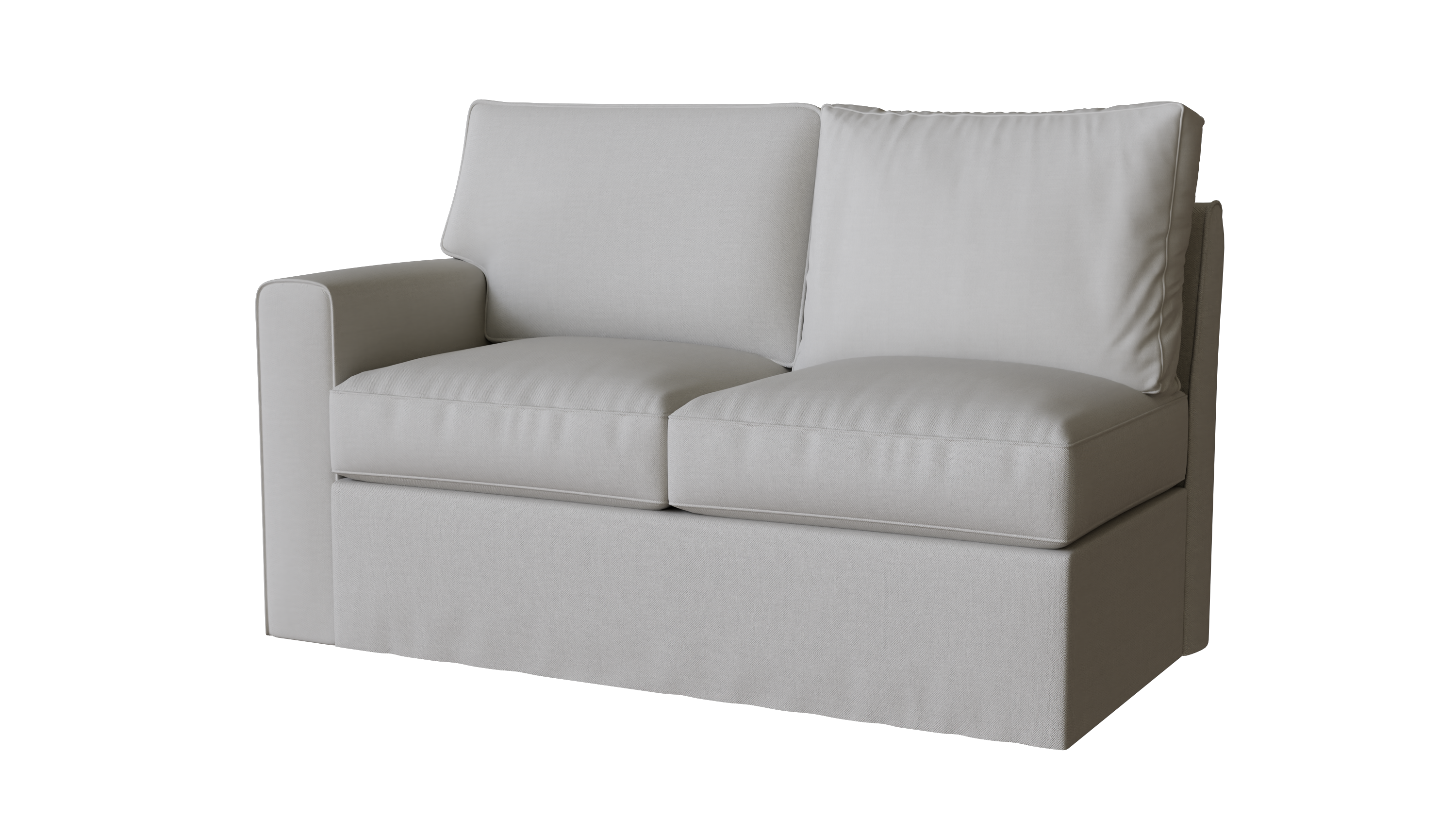 PB Pearce Square Arm Left Arm Loveseat Slipcover - Soft Stretchable Furniture Protector for Sectional Sofa - Perfect for Living Room, Family Room & Home Decor