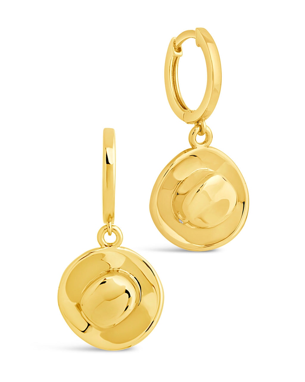 Laney CZ Cowboy Hat Micro Hoop Earrings - Western Style Tiny Hoop Earrings for Women | Perfect for Country Concerts, Rodeos & Boho Fashion