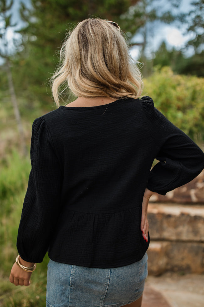 Elegant Black Bow Detail Blouse for Women | Chic Office & Party Wear | Final Sale