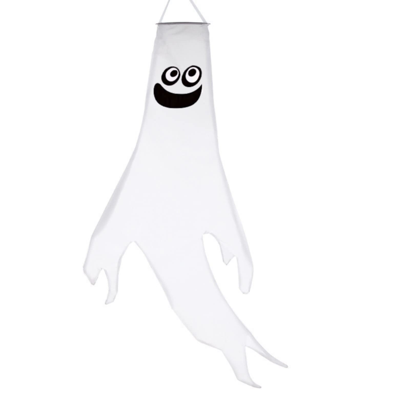 Modern LED Halloween Windsocks with White String Lights - 42.2 Inch Lighted Outdoor Decor for Porch, Yard & Party Decorations | Spooky Halloween Atmosphere