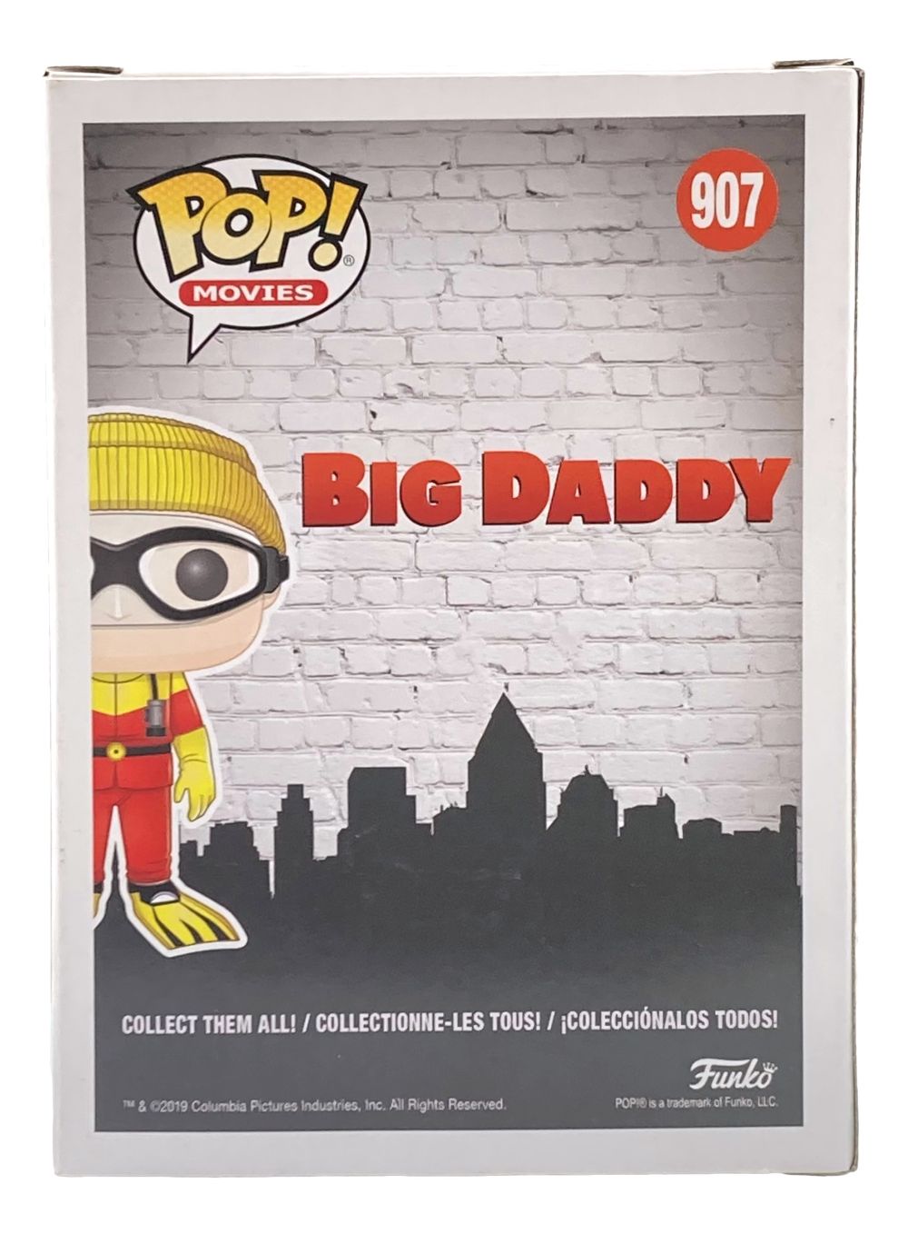 Adam Sandler Autographed Big Daddy Scuba Sam Funko Pop #907 PSA/DNA Certified - Rare Collectible for Movie Memorabilia Fans & Pop Culture Enthusiasts - Perfect for Display in Home Theater, Office, or Comic Conventions