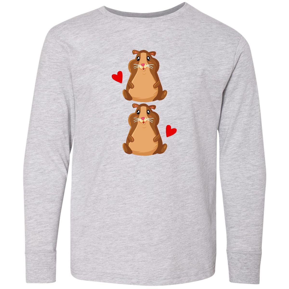 Inktastic Cute Hamster Lover Graphic Long Sleeve T-Shirt for Kids & Teens - Perfect for Pet Lovers, School, and Casual Wear