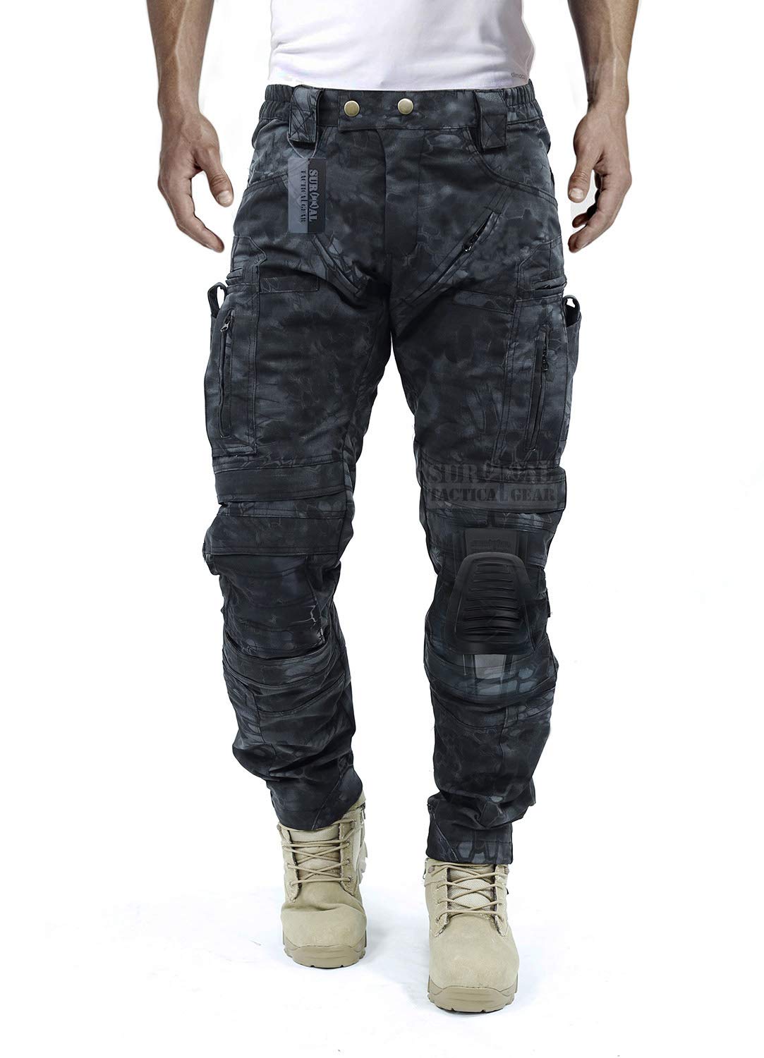 Tactical Pants for Men - Airsoft & Survival Gear with Knee Protection & Airflow System - Ideal for Airsoft Games, Outdoor Adventures & Tactical Training