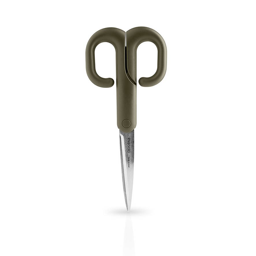 EVA SOLO Green Kitchen Scissors - Heavy Duty Stainless Steel Shears for Cooking, Cutting Herbs, Poultry & More - Perfect for Home Chefs & Food Prep