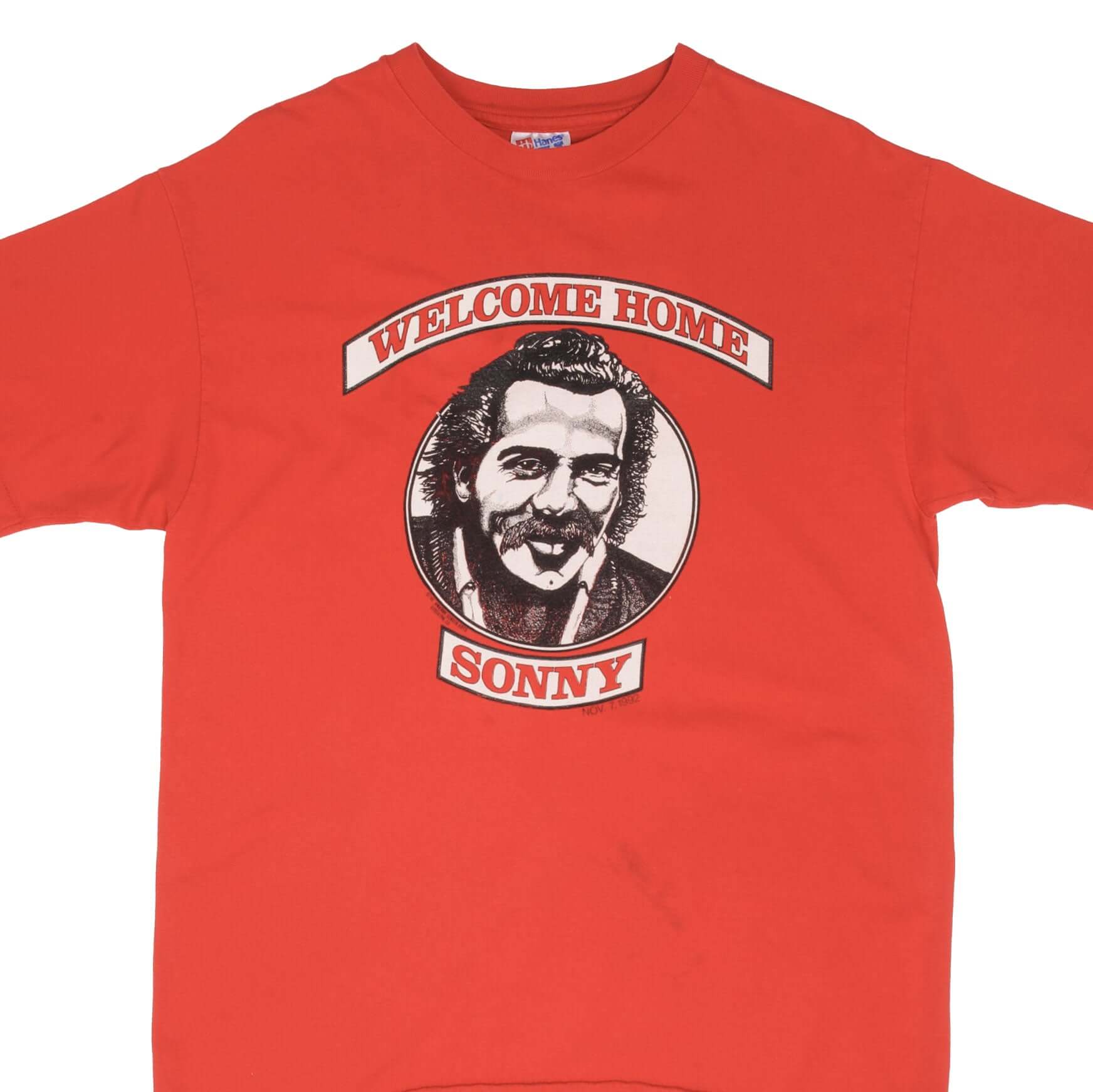 Vintage Biker Sonny Barger Hells Angels T-Shirt 1992 - Large Size, Made in USA - Perfect for Motorcycle Rides, Biker Events & Vintage Clothing Collectors