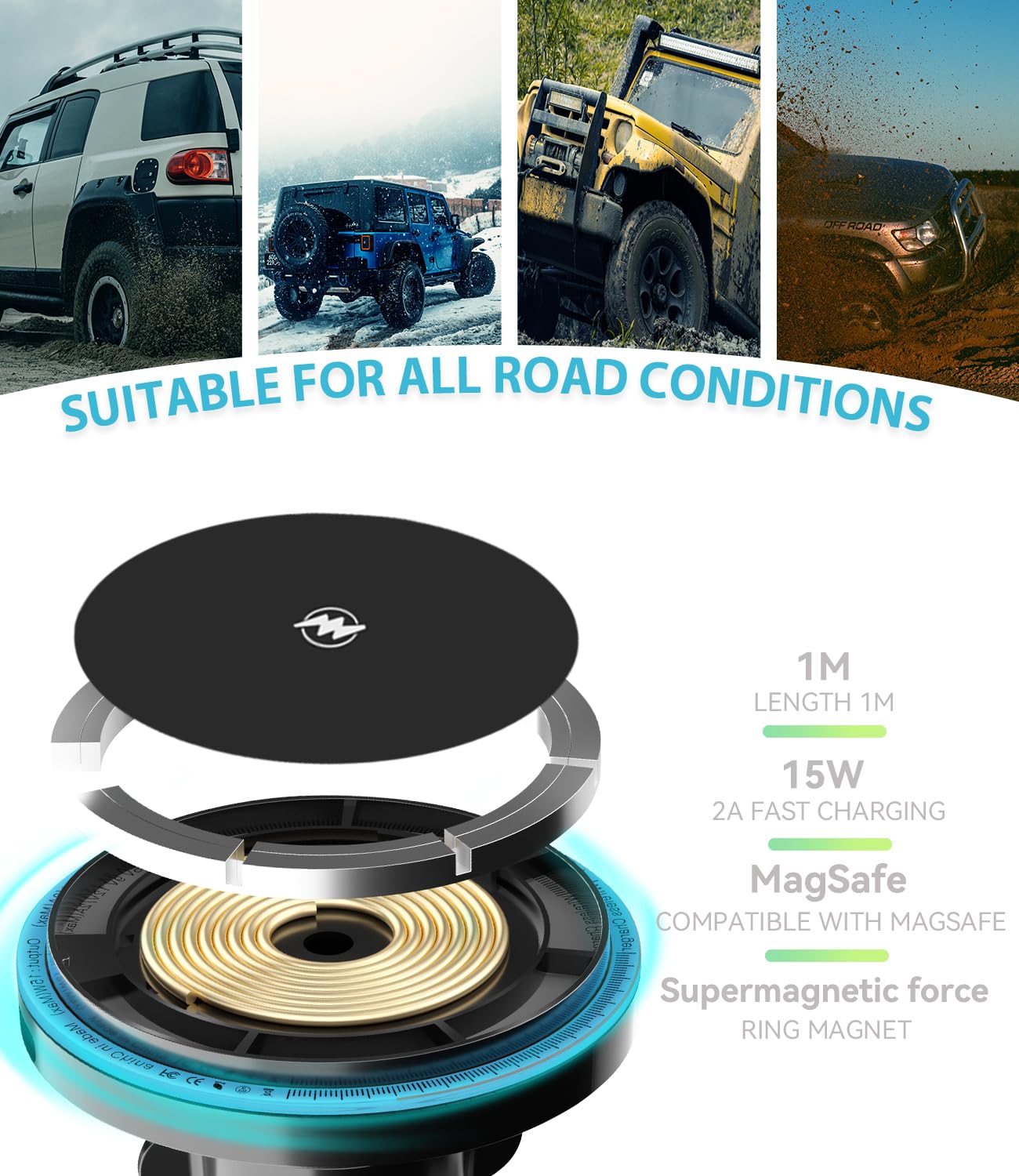 2023-2025 Honda CR-V MagSafe Charger Mount | Exclusive Fit for CR-V Models (Not Accord/Civic) | Compatible with iPhone 15/14/13/12/Mini Series | Air Vent Phone Holder & Car Accessories | Perfect for Hands-Free Driving & Navigation