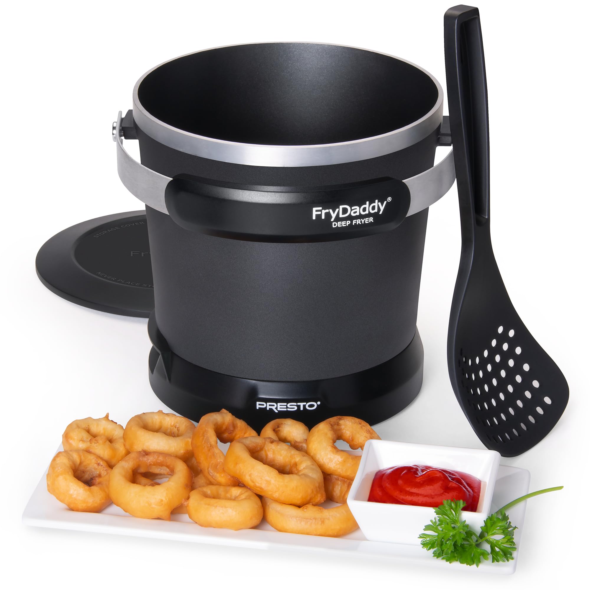 Presto 05420 FryDaddy Electric Deep Fryer - 3-Cup Capacity, Fast Oil Heating, Compact Design for Home Kitchen - Perfect for Frying Chicken, French Fries, Onion Rings & More