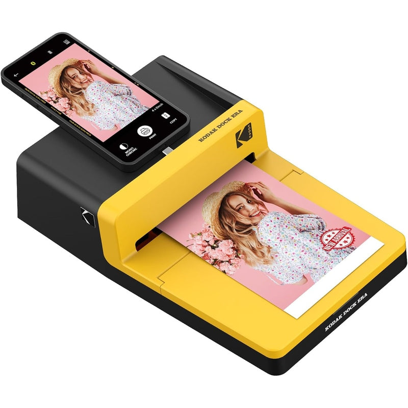 Kodak Dock ERA Plus 4PASS Instant Photo Printer - Wireless Portable Printer for Smartphones, Print High-Quality 4x6 Photos at Home, Perfect for Parties, Travel & Scrapbooking