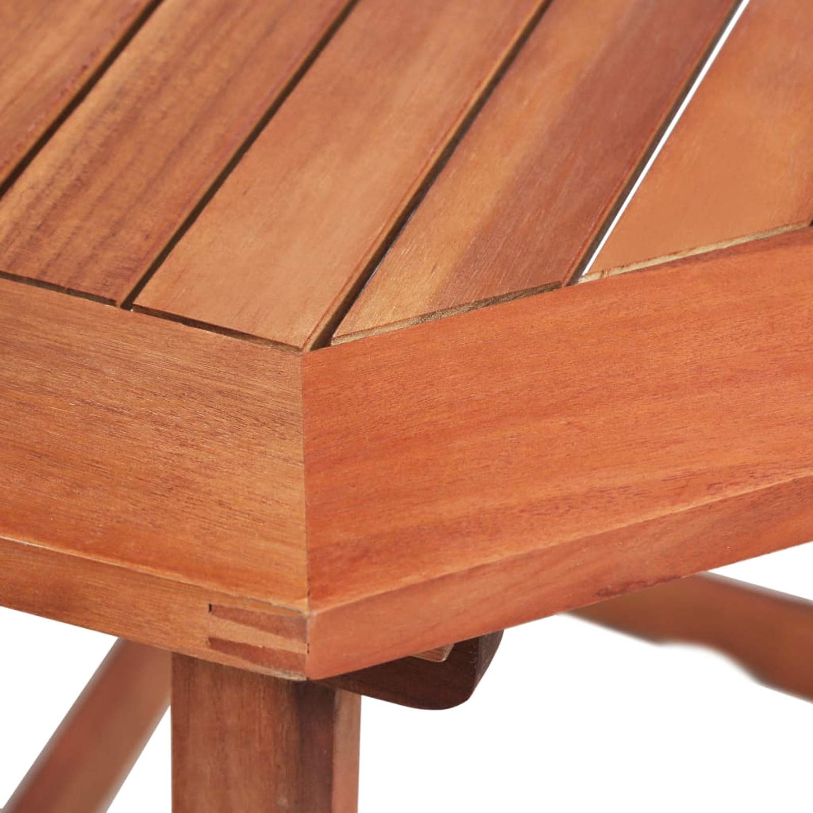 35.4x19.7x29.5 Inch Solid Acacia Wood Bistro Table - Bar Height Cocktail Table for Patio, Kitchen, Restaurant & Outdoor Party Decor