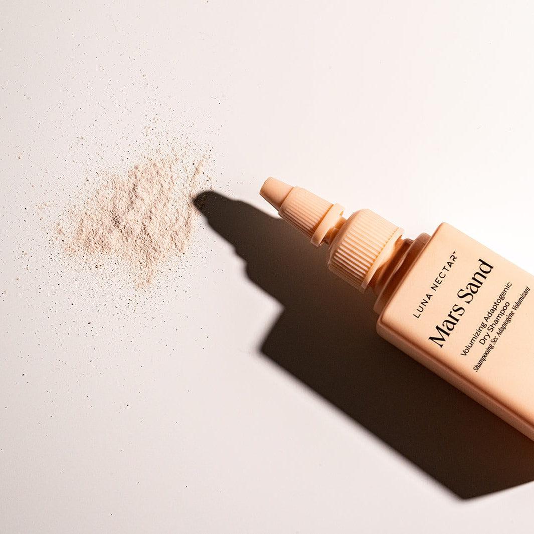 Mars Sand Volumizing Adaptogenic Dry Shampoo for Oily Hair - Refreshes & Adds Volume Between Washes | Perfect for Travel, Gym & Busy Mornings