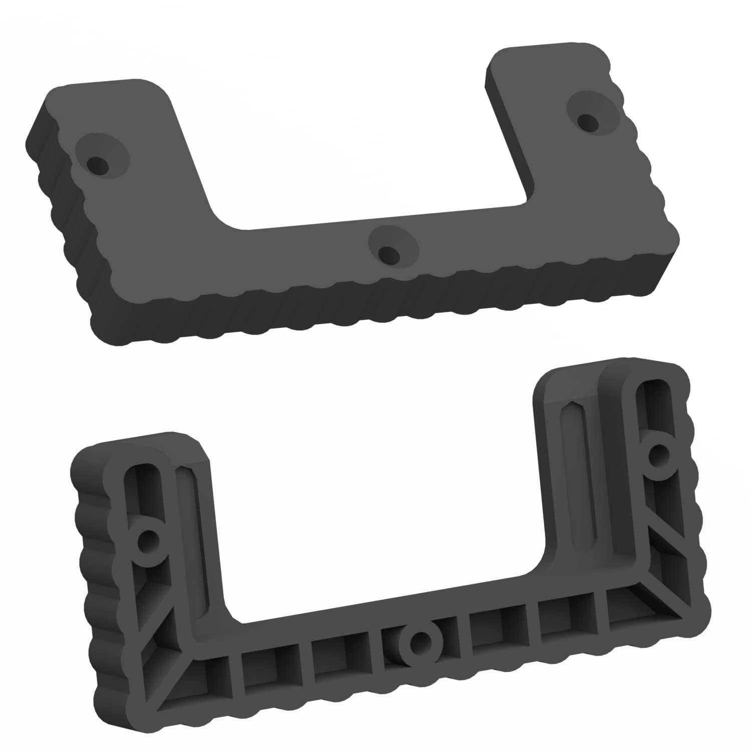 16PCS Milwaukee Packout Cleats & Feet - Compatible with Milwaukee Packout System, Tool Box Storage Mounting Accessories for Workshop, Garage, Truck & Job Site Organization (Black)
