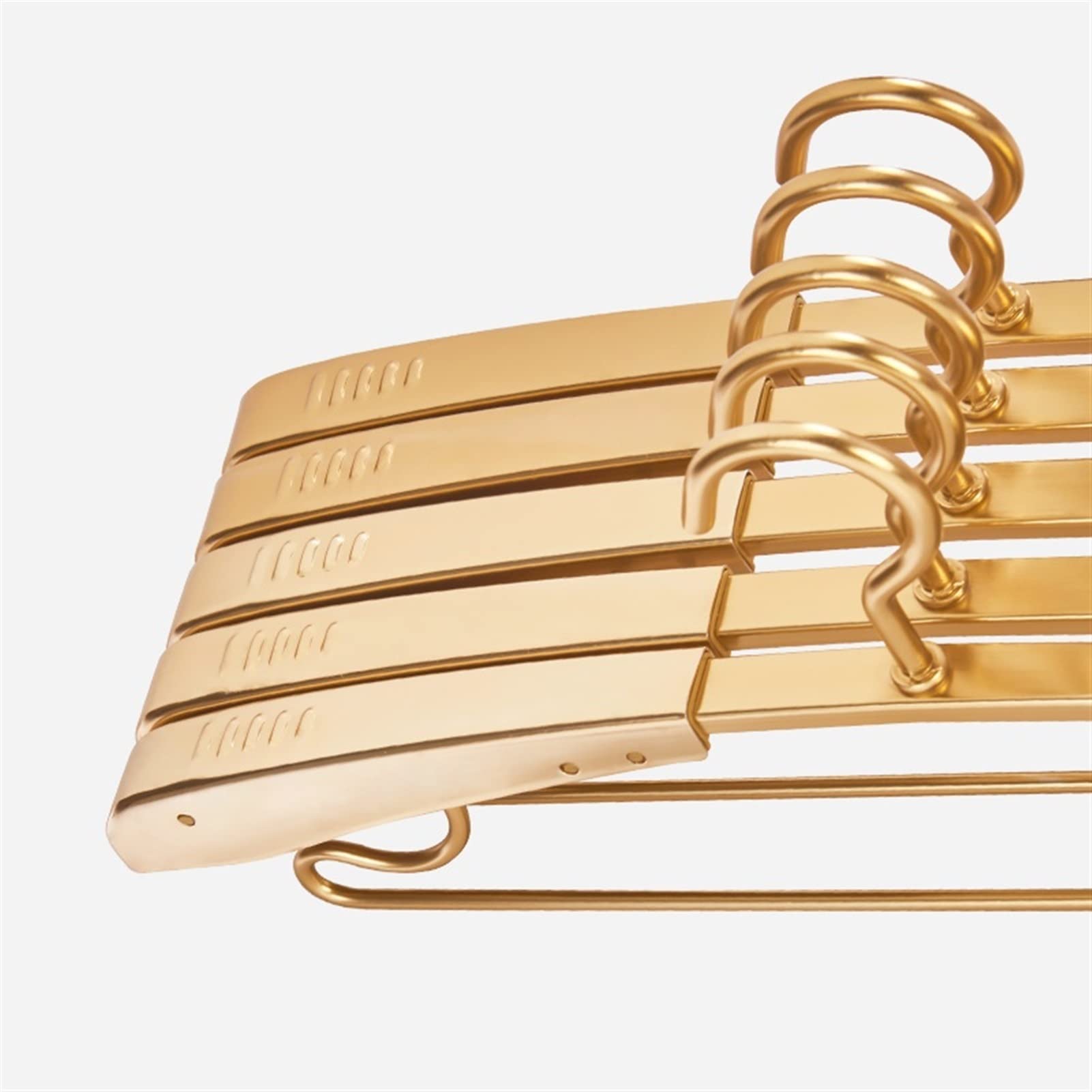 TOMYEUS 5-Pack Retractable Aluminum Alloy Clothes Hangers - Widening & Thickening Metal Garment Hangers for Heavy Coats & Sweaters (Color A) | Space-Saving Closet Organization for Small Spaces & Travel