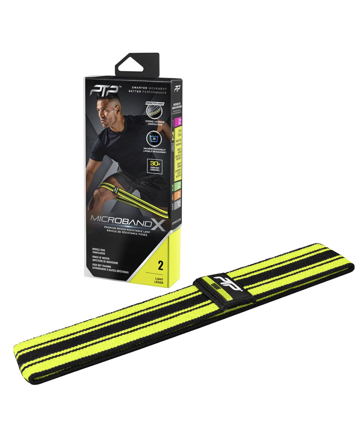 Premium Microband X Light Woven Resistance Band for Home Workouts, Yoga, Pilates & Strength Training – Portable Fitness Equipment for Men & Women