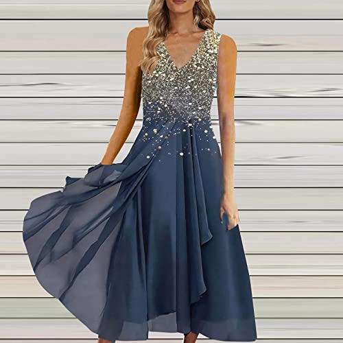 Gold_flowers Print Plus Size Dress for Women