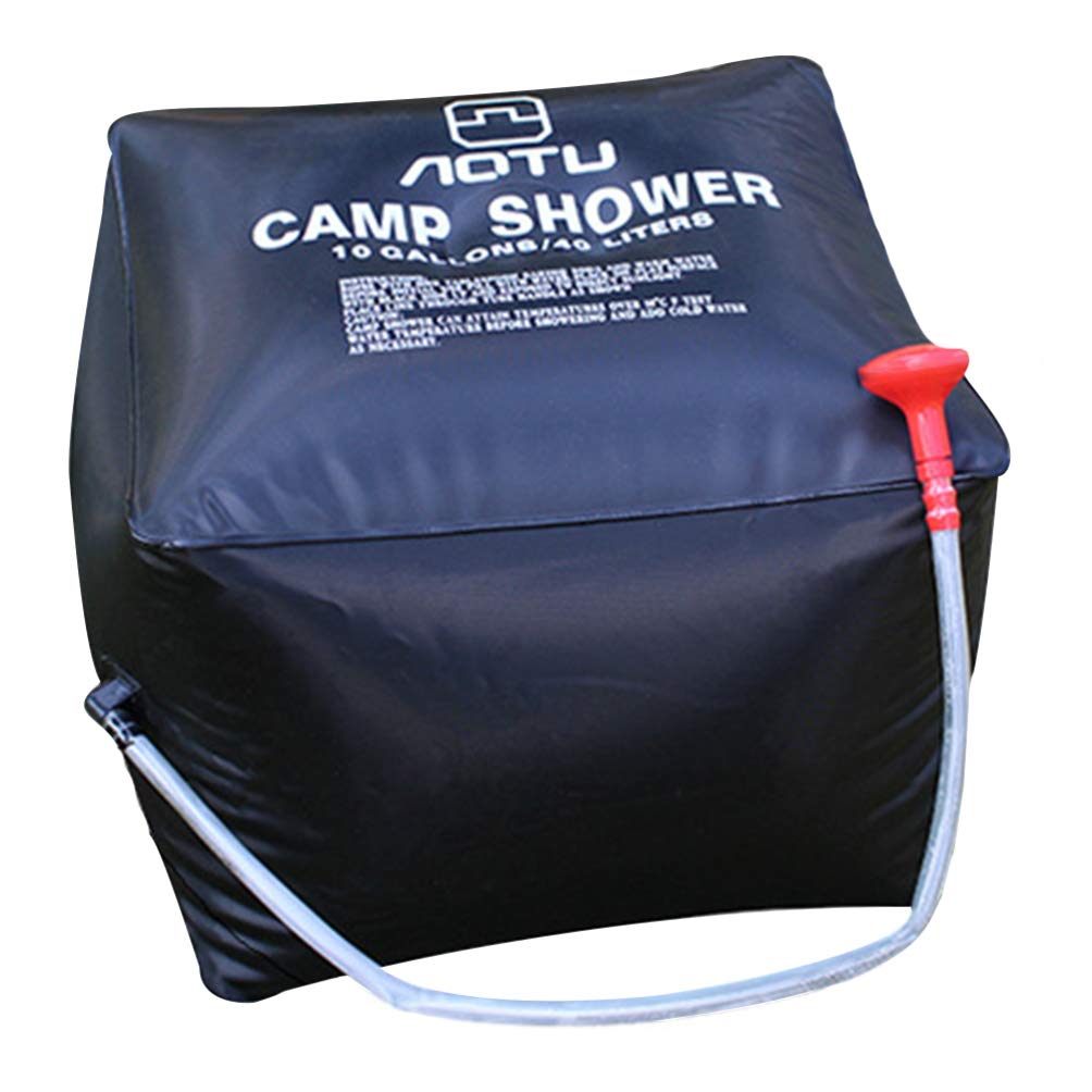BESPORTBLE Portable Solar Shower Bag for Camping, Hiking, Beach & Outdoor Activities - Lightweight Hanging Water Pouch with Nozzle for Solar Heating - Perfect for RV, Picnic, Backpacking & Emergency Use