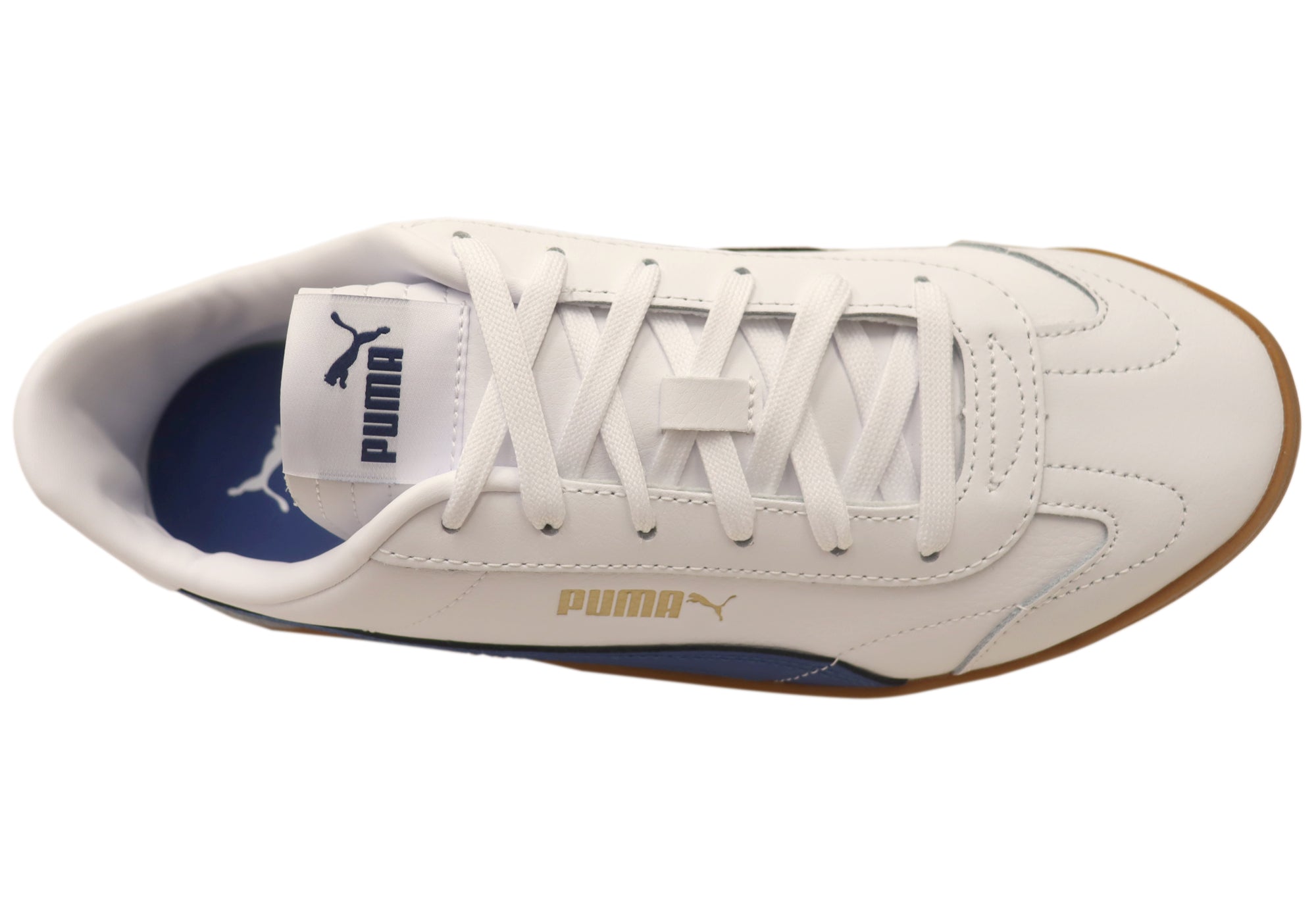 Puma Men's Club 5v5 Comfortable Leather Lace-Up Sneakers - Breathable Casual Shoes for Walking, Gym & Everyday Wear
