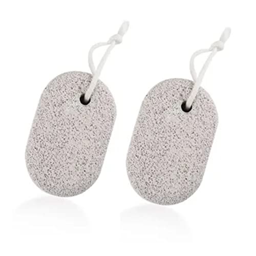 Metis Natural Pumice Stone for Feet - Callus Remover & Foot Scrubber for Cracked, Dry and Dead Skin - Exfoliating Foot File for Soft Smooth Heels (Pack of 2) - Perfect for Pedicure, At-Home Foot Care & Spa Treatment
