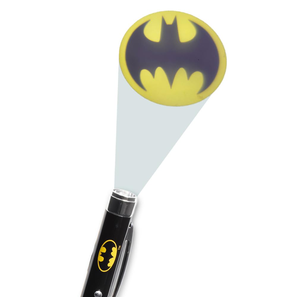 Batman LED Projector Pen - Superhero Themed Writing Tool for Office, School & Home Use | Perfect for Notes, Drawings & Fun Light Projections