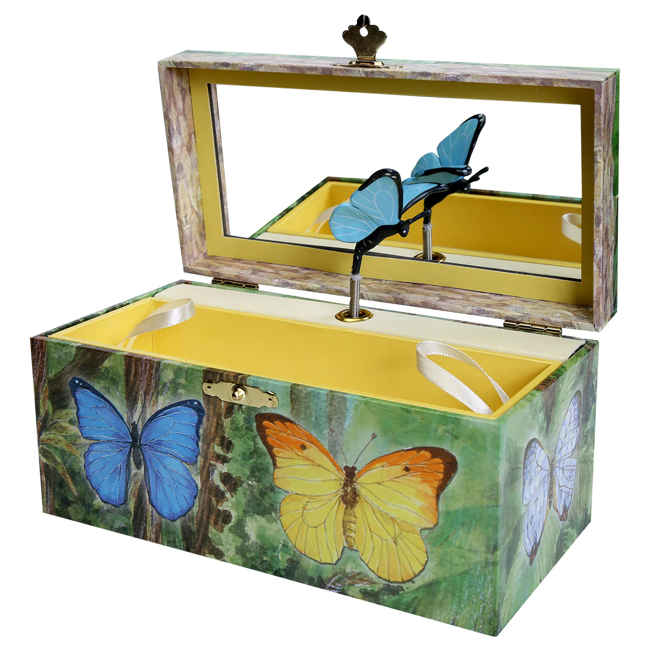Enchantmints Butterfly Music Box - Elegant Hand-Crafted Musical Jewelry Box for Gifts, Home Decor & Special Occasions | Perfect for Weddings, Anniversaries & Birthday Presents