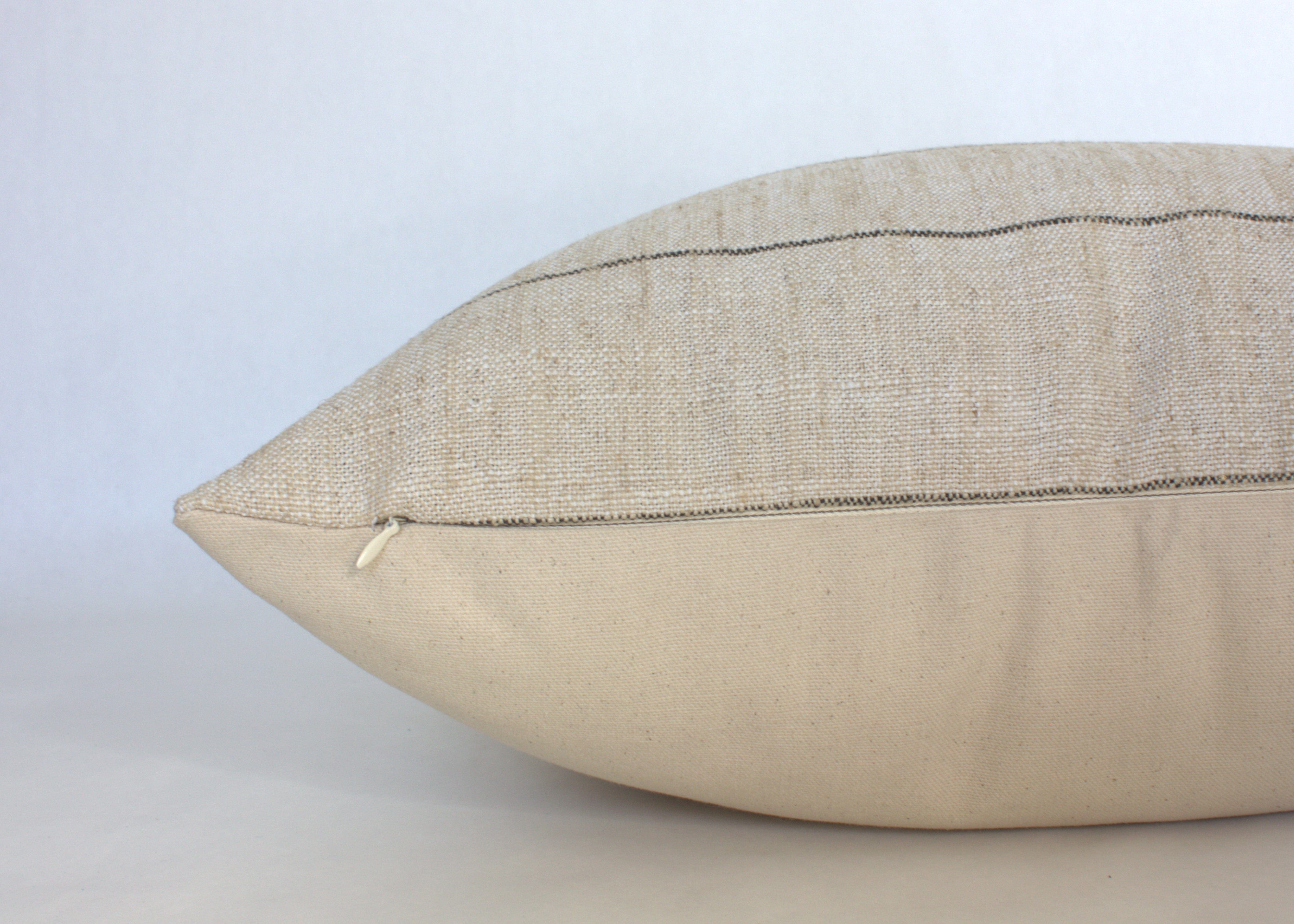 Evans Striped Decorative Throw Pillow Cover - Soft Cotton Linen Blend for Sofa, Bed, Couch - Home Decor Accent for Living Room, Bedroom, Office
