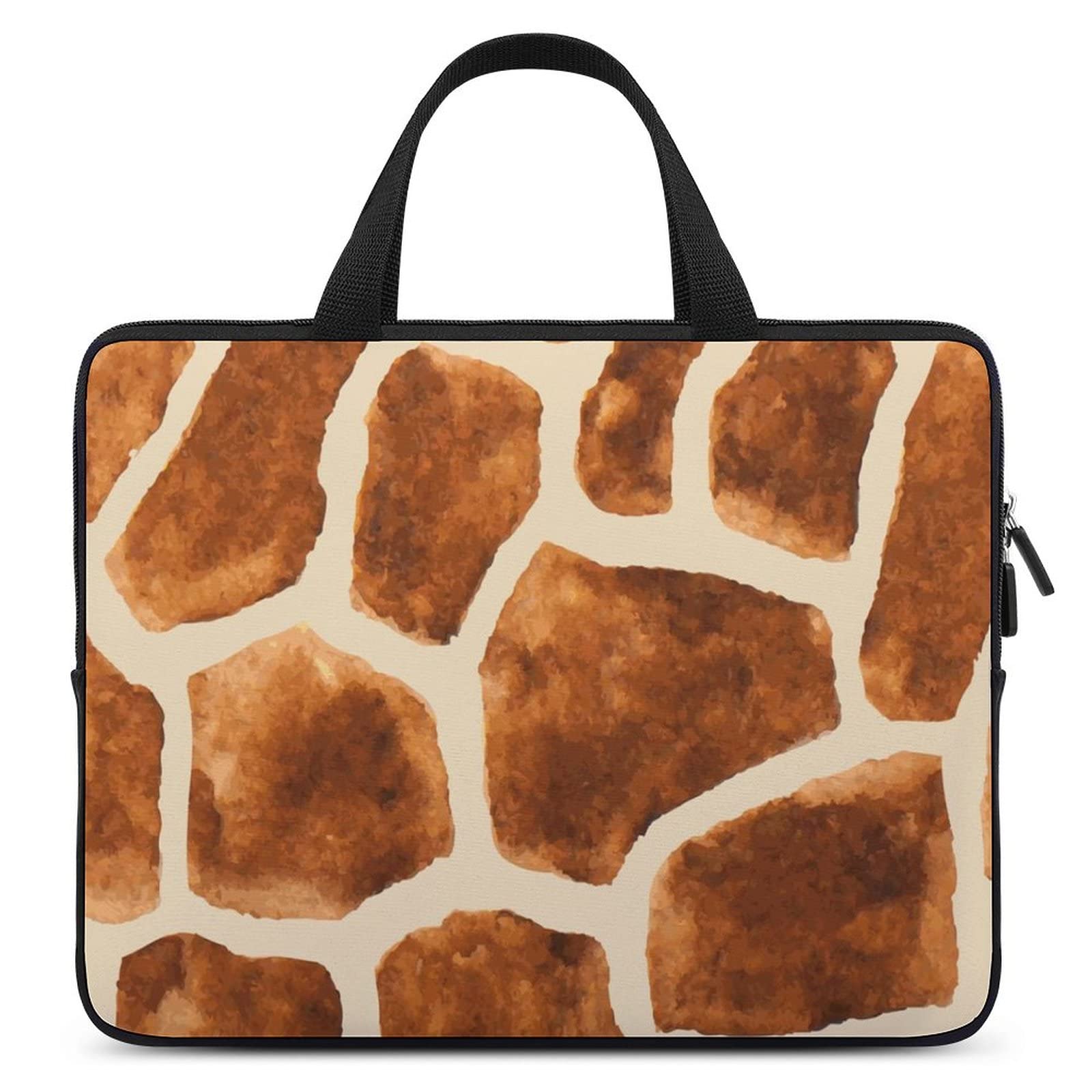 Giraffe Skin Waterproof Laptop Bag - Slim Business Casual Briefcase for Men & Women - Ideal for Office, Travel, and Daily Commute