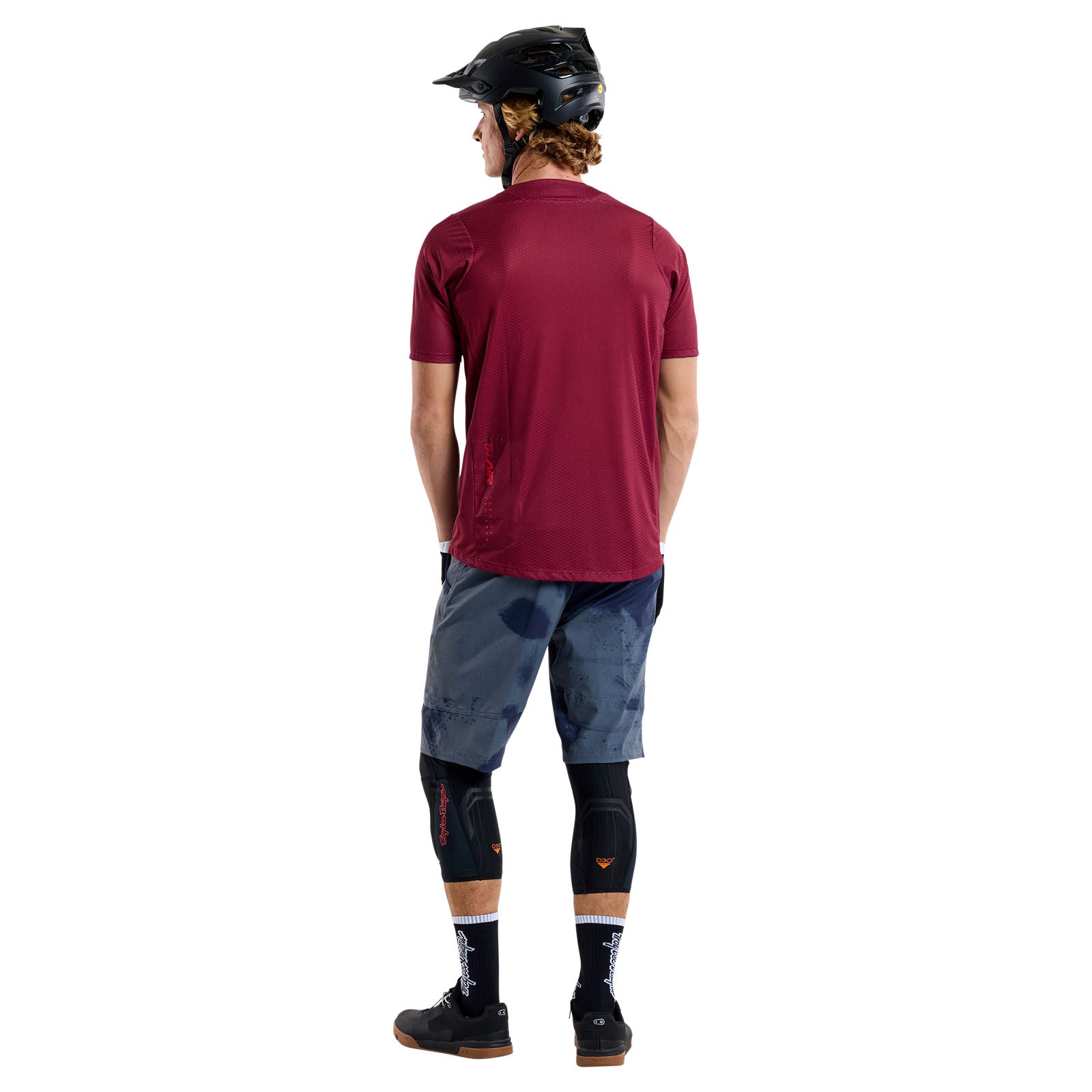 Skyline Air Short Sleeve Jersey Mono Oxblood - Breathable Performance Shirt for Running, Cycling & Outdoor Sports | Men's Athletic Tee