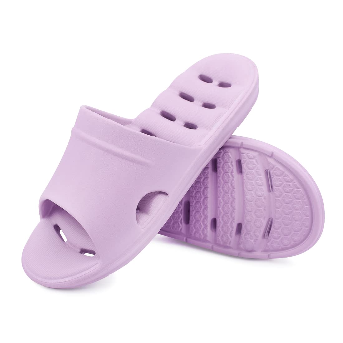 LM Women's Non-Slip Shower Slippers - Comfortable Bathroom Sandals & House Slippers for Dorm, Spa, Hotel and Indoor Use