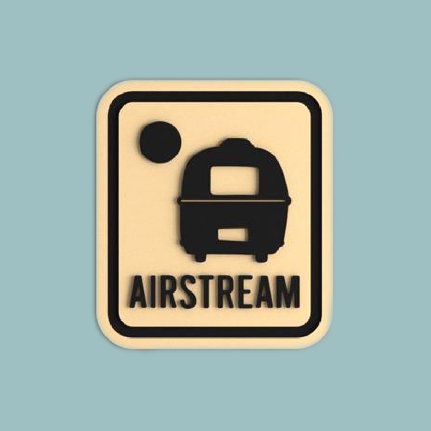 PRE ORDER Airstream Moon Patch Turquoise Hat - Stylish Embroidered Baseball Cap for Outdoor Adventures & Casual Wear