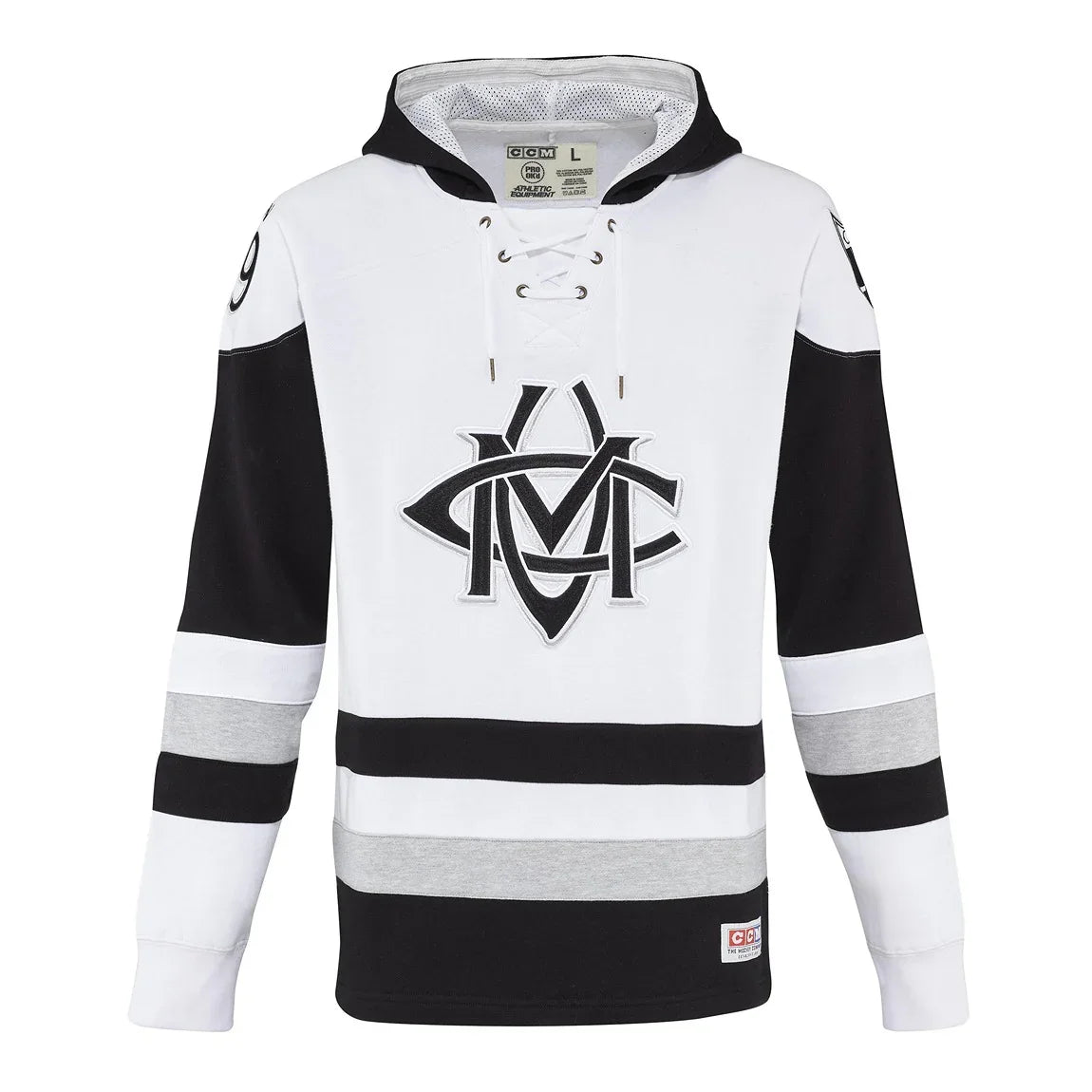 CCM Monochrome Jersey Hoodie for Men - Comfortable & Stylish Pullover for Casual Wear, Gym, and Outdoor Activities