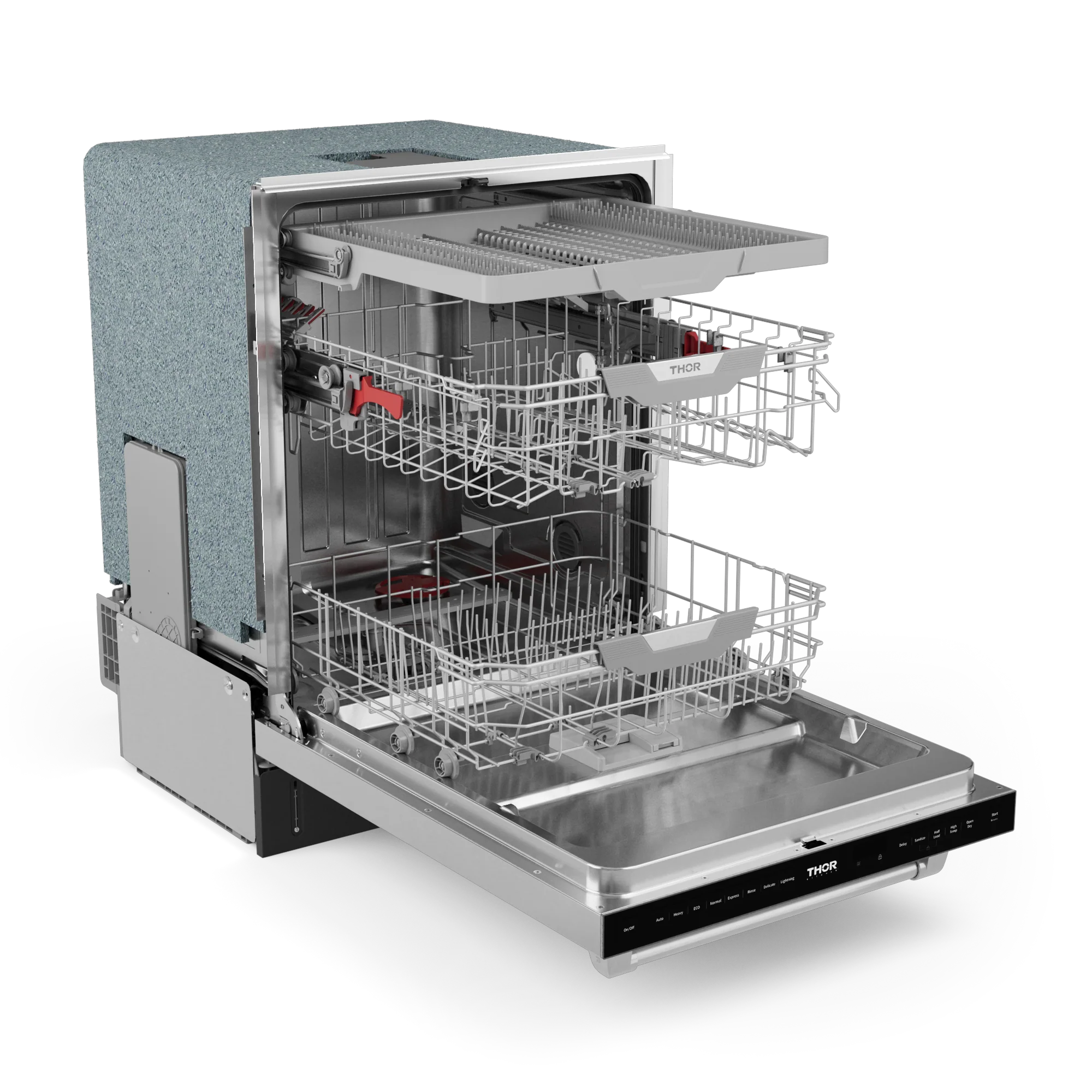 Gordon Ramsay by THOR Kitchen 24 Inch Built-In Dishwasher - Stainless Steel, Energy Star Certified, Ultra Quiet Operation (Model DW24X8BA99) - Perfect for Modern Kitchens and Open Concept Homes